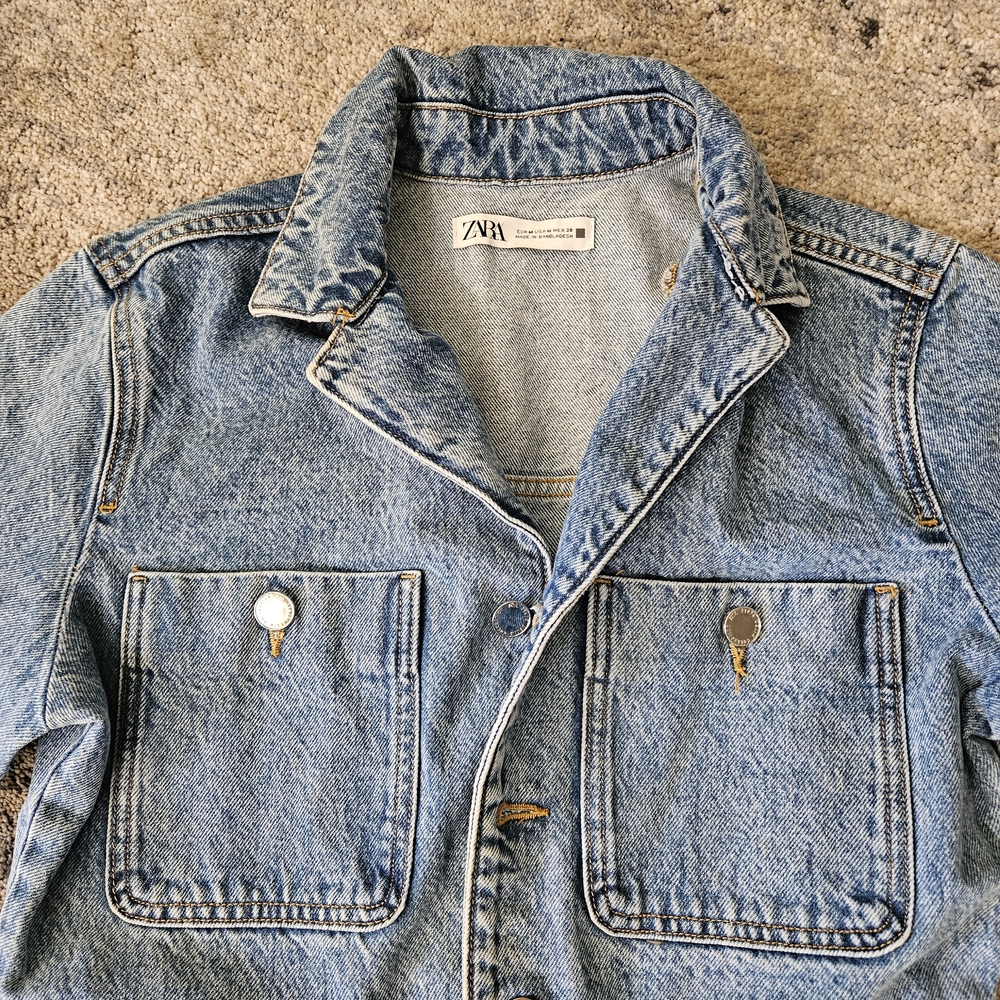 Zara Blue Denim Jacket